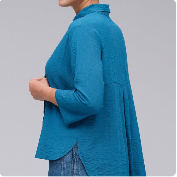 Cut Loose Cut Loose Fall Parachute Crop Easy Shirt button down Size Medium NWT - Picture 3 of 8